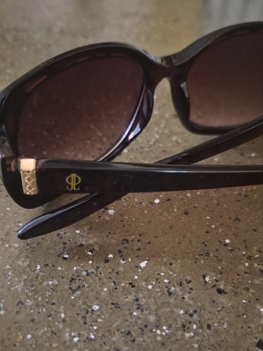 Judith Lieber Women’s Oversized Brown Gradient Sunglasses - Picture 2 of 4
